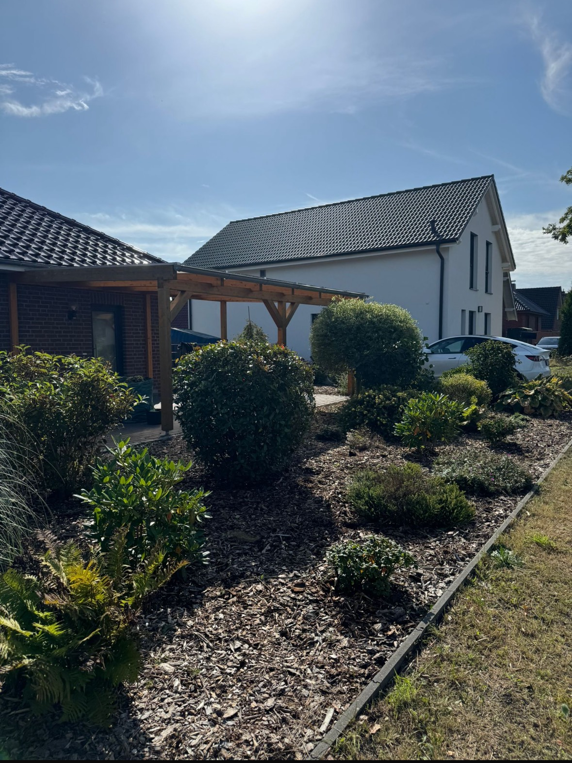 Sauber geschnittene Hecke nach BM Gartenservice